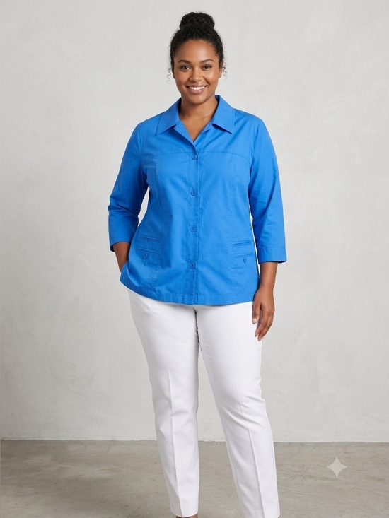 dressbarn Jackets & Blazers - Dressbarn Vibrant Blue Blazer